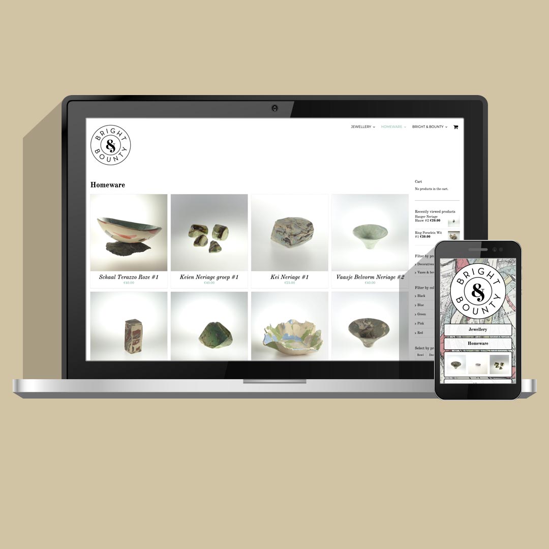 Webshop voor keramiek sieraden